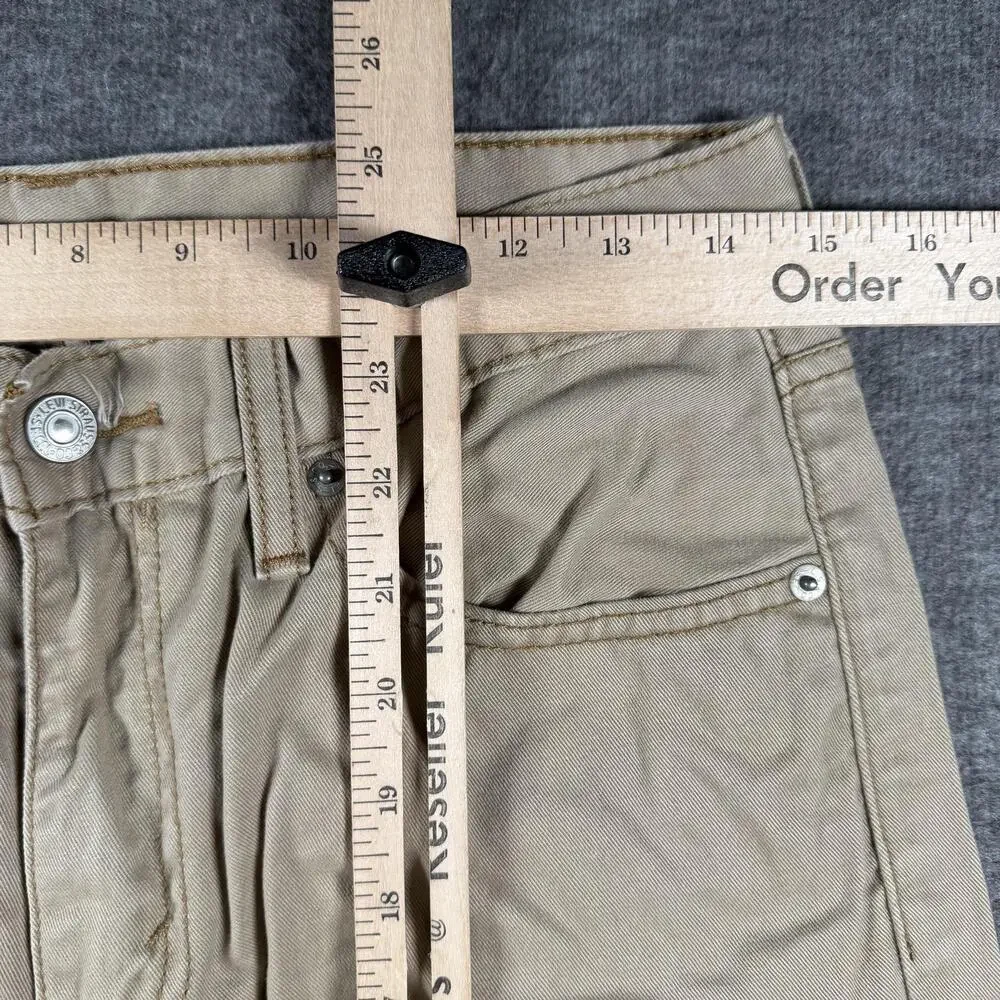 Levis 508 Jeans Mens 29x29 Beige Tapered Leg Regular Fit Denim Casual Pants